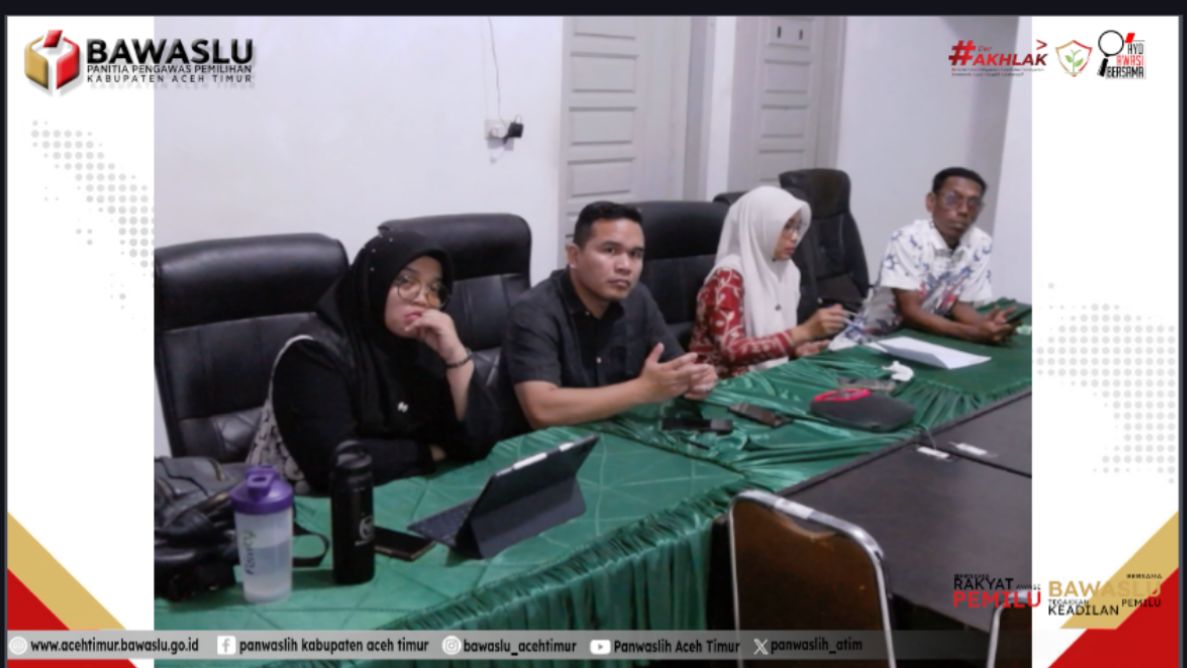 Panwaslih Aceh Timur Ikuti Rapat Penyusunan DIM