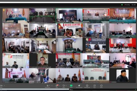 Panwaslih Aceh Timur Ikuti Rapat Penyusunan DIM