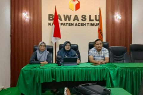 Perkuat Penanganan Pelanggaran, Bawaslu Aceh Timur Aktif dalam Diskusi Review Teknis 01