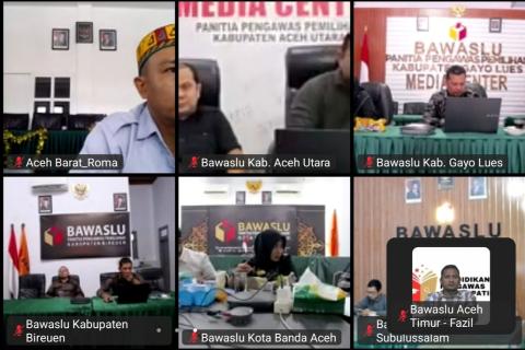 Menuju Tata Kelola yang Profesional dan Akuntabel, Bawaslu Aceh Timur Ikuti Bimtek Aplikasi CERMAT 01