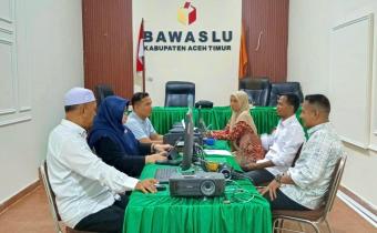 Sengketa Proses Jadi Fokus, Bawaslu Kabupaten Aceh Timur Laksanakan Rapat Pelaksanaan Kegiatan Presenter Bawaslu Membelajarkan Vol. II 01