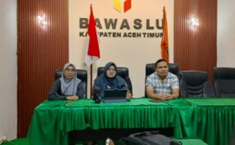 Perkuat Penanganan Pelanggaran, Bawaslu Aceh Timur Aktif dalam Diskusi Review Teknis 01